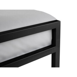 Oakham Lagoon Metal Bed - Satin Black -  Double (135Cm) - thumbnail 4