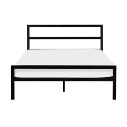 Oakham Lagoon Metal Bed - Satin Black -  Double (135Cm) - thumbnail 3