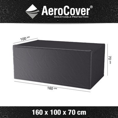 Pacific Lifestyle Platinum Aerocover Dining Set Waterproof Breathable Rip-Stop Polyester Patio Cover W160Xd100Xh70Cm - image 1