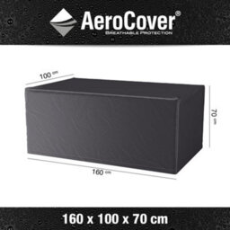 Pacific Lifestyle Platinum Aerocover Dining Set Waterproof Breathable Rip-Stop Polyester Patio Cover W160Xd100Xh70Cm - thumbnail 1