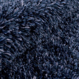 Loomed Navy Blue Thick Soft Shaggy Area Rug 120X170Cm - thumbnail 5