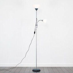 Valuelights Mozz Silver Mother And Child Floor Lamp With Cool White Bulbs - thumbnail 4