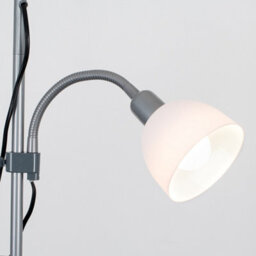 Valuelights Mozz Silver Mother And Child Floor Lamp With Cool White Bulbs - thumbnail 3