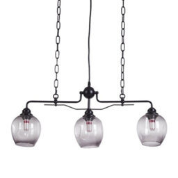 Thehotsale Modern Industrial Style 3-Light Glass Pendant Light Vintage Style - thumbnail 5