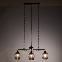 Thehotsale Modern Industrial Style 3-Light Glass Pendant Light Vintage Style - thumbnail 4