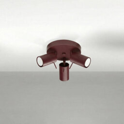 Sollux Lighting Ring Steel Burgundy 3 Lights Modern Ceiling Lamps - thumbnail 2