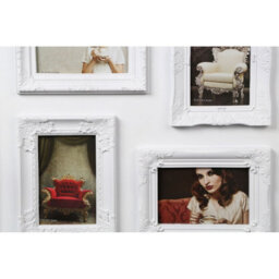 Orsina 4 Photo White Plastic Multi Photo Frame,photo Collage Frame For Gifting,glass Front Image Display Frame - thumbnail 5