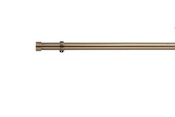 Lister Cartwright 28mm Antique Brass Fixed Metal Curtain Pole Set With Stopper Finial(120 Cm)