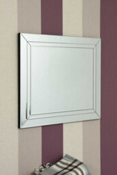 Mirroroutlet Frameless Cranbury All Glass Mirror 68 X 58 Cm - thumbnail 2