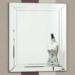 Mirroroutlet Frameless Cranbury All Glass Mirror 68 X 58 Cm - thumbnail 1