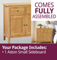 Hallowood Furniture Aston Small Sideboard - thumbnail 7