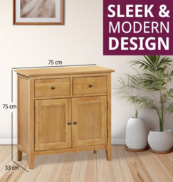 Hallowood Furniture Aston Small Sideboard - thumbnail 3