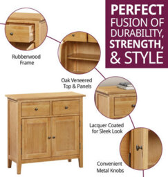 Hallowood Furniture Aston Small Sideboard - thumbnail 2