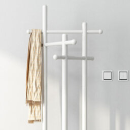 Yqjjgl Solid Wood 2-Tier Clothes Rail With Hanging Rod And Storage Shelves Natural Clothes Rack Coat Rack - thumbnail 4
