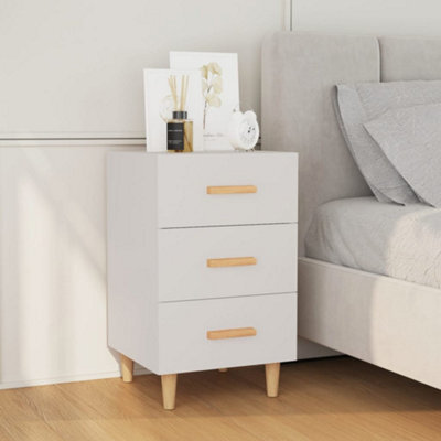 Berkfield Bedside Cabinet White 40X40X66 Cm Engineered Wood - image 1