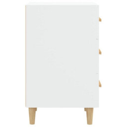 Berkfield Bedside Cabinet White 40X40X66 Cm Engineered Wood - thumbnail 5