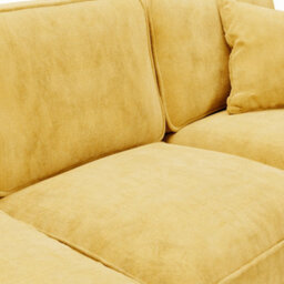 Alfie Gold Large 2X2 Corner Sofa For Living Room - Fully Assembled By Roseland Furniture - thumbnail 4