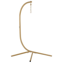 Beliani Hanging Chair With Stand Adria Metal Beige - thumbnail 8