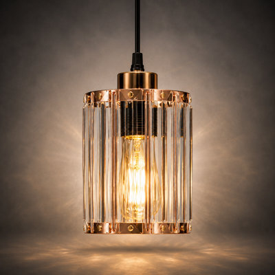 Shopnbits Crystal Pendant Light Shade Modern Ceiling Chandelier Acrylic Lamp For Bedroom Living Room - image 1
