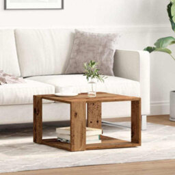 Walplus Coffee Table Old Wood 51.5 X 51.5 X 30 Cm Engineered Wood - thumbnail 4