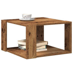 Walplus Coffee Table Old Wood 51.5 X 51.5 X 30 Cm Engineered Wood - thumbnail 3
