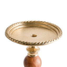 Beliani Candle Holder Vodno Metal 31 Cm Gold - thumbnail 4