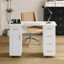 Professional Manicure Table Nail Beauty Salon Station Technician Storage Desk - thumbnail 6
