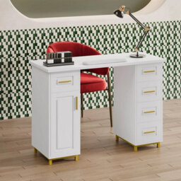 Professional Manicure Table Nail Beauty Salon Station Technician Storage Desk - thumbnail 5