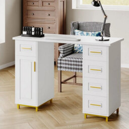 Professional Manicure Table Nail Beauty Salon Station Technician Storage Desk - thumbnail 2