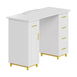 Professional Manicure Table Nail Beauty Salon Station Technician Storage Desk - thumbnail 1