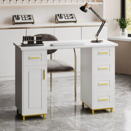 Professional Manicure Table Nail Beauty Salon Station Technician Storage Desk - thumbnail 3