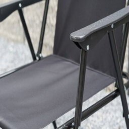 Gr8 Garden Set Of 2 Black Outdoor Garden Camping Beach Folding Chair - thumbnail 2