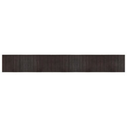 Berkfield Modern Rug Rectangular Dark Brown 70X500 Cm Bamboo