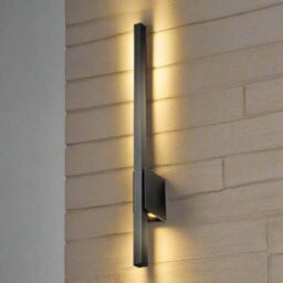 CGC Lighting Cgc Anthractite Dark Grey Long Slim Led Outdoor Indoor Wall Light 3000K Warm White 12W Ip54 - thumbnail 6