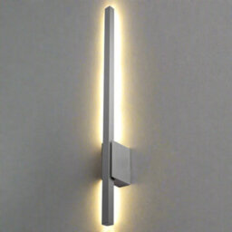 CGC Lighting Cgc Anthractite Dark Grey Long Slim Led Outdoor Indoor Wall Light 3000K Warm White 12W Ip54 - thumbnail 1