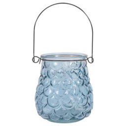 Yes-Online Embossed Glass Hanging Tea Light Candle Holders Summer Garden Table Decor - thumbnail 3