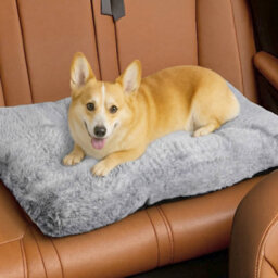 Skylos Grey Extra Large Dog Bed Mattress Plush Cushion Pet Crate Pad Mat - thumbnail 1