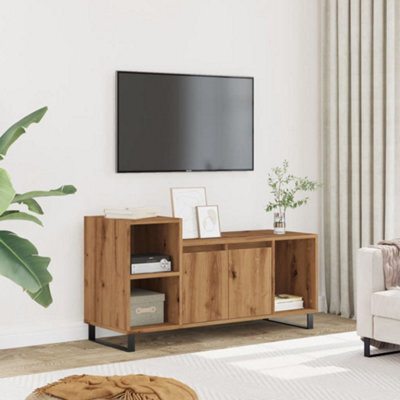 Berkfield Tv Cabinet Artisan Oak 100X35X55 Cm Engineered Wood - image 1