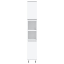 Walplus 3 Piece Bathroom Furniture Set White Engineered Wood - thumbnail 6