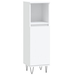 Walplus 3 Piece Bathroom Furniture Set White Engineered Wood - thumbnail 7