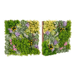Gainoom 2 Pack Square Framed Artificial Foliage Wall Art Outdoor Faux Plant - thumbnail 9