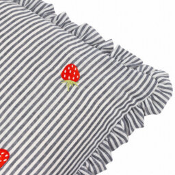 Furn. Les Fruites Embroidered Ruffle Feather Rich Cushion - thumbnail 4