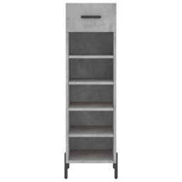 Berkfield Shoe Cabinet Concrete Grey 30X35X105 Cm Engineered Wood - thumbnail 6