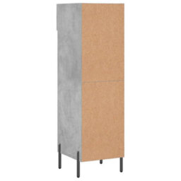 Berkfield Shoe Cabinet Concrete Grey 30X35X105 Cm Engineered Wood - thumbnail 8