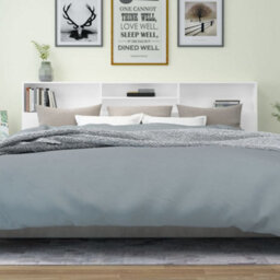 Berkfield Headboard Cabinet White 220X19X103.5 Cm - thumbnail 5