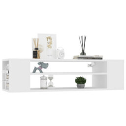 Berkfield Hanging Tv Cabinet White 100X30X26.5 Cm Engineered Wood - thumbnail 3