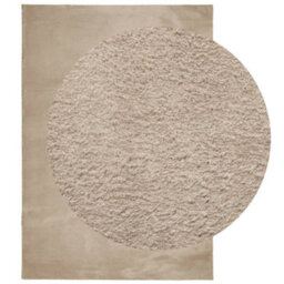 Berkfield Rug Huarte Short Pile Soft And Washable Sand 140X200 Cm - thumbnail 3
