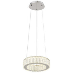 Luminosa Lighting Luminosa Mucky Pendant Ceiling Light Chrome Led 2700/6000K