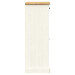 Vidaxl Shoe Cabinet Vigo White 60X35X96 Cm Solid Wood Pine - thumbnail 6