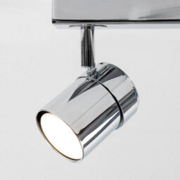 Valuelights Rosie Modern 3 Way Adjustable Heads Silver Chrome Straight Bar Ceiling Spotlight Fitting - thumbnail 8